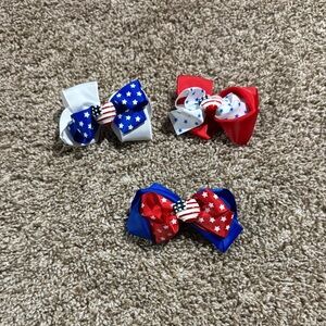 4th of July Patriotic Star Hair Bows